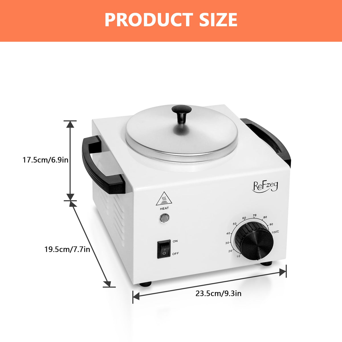 ReFzeg salon quality electric wax warmer packaging display for smooth skin care
