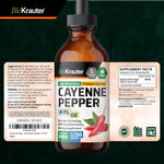 Premium glass bottle packaging of BIO KRAUTER vegan circulatory support tincture.