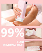 Waxfans soft wax heater applying a thin layer of wax on skin for mess-free hair removal.