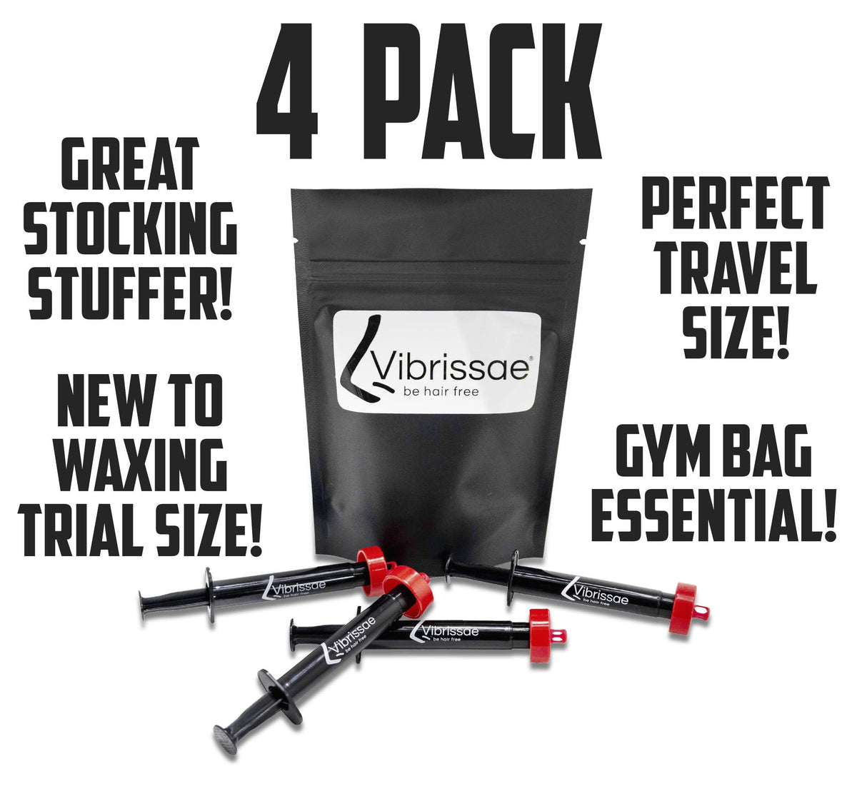 Vibrissae prefilled easy inject nose wax applicators displayed neatly inside luxury grooming box