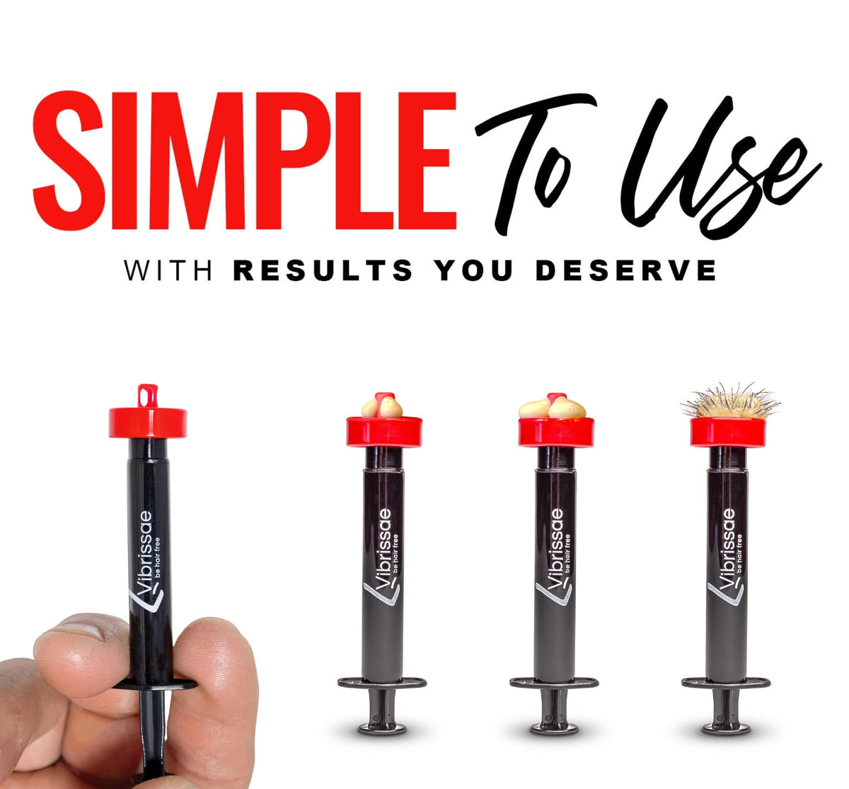 Vibrissae patent pending injectable nose wax system closed leak proof design close up