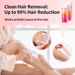 Waxfans natural rose waxing cartridge refills demonstrating the quick melting roll on head design