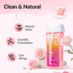 Waxfans body hair removal roll on wax cartridges packaging details and contents view