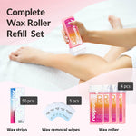 Waxfans soft wax roller refills for fine and coarse hair removal on legs and arms