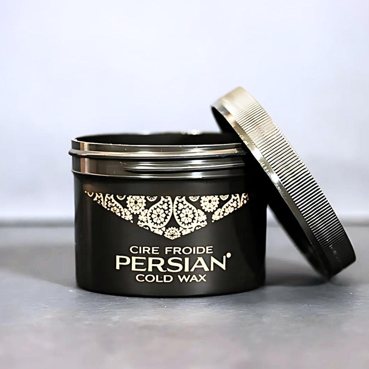 Instructional view of the Persian cold wax kit illustrating the included washable wax strips