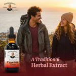 Back label view of the cardiovascular wellness herbal supplement displaying manufacturing quality standard text