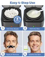 Compact travel design of the electronic nose and ear hair waxing device