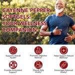 Cacukn capsaicin capsules 80-day supply premium packaging with turmeric and grape seed