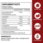 Authentic FANSHI cayenne pepper softgels 80 day supply packaging close up