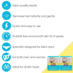Surgi Care strip free brazilian wax packaging showing maple honey ingredients