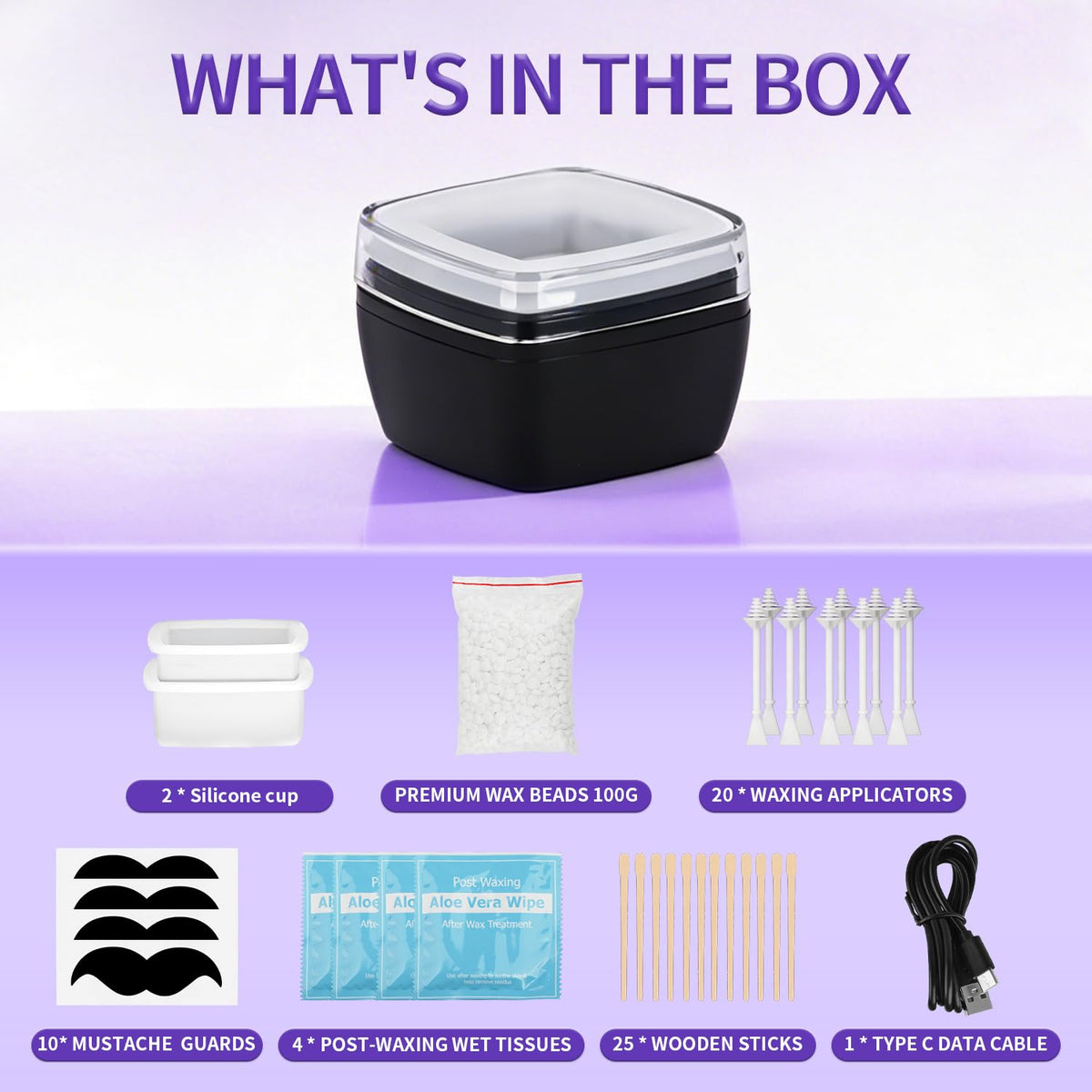 BLUETOP imported personal care set showing the complete contents for ten applications