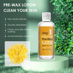VUEYAA chamomile pre wax cleanser bottle for prepping skin before professional hair removal