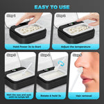 FullWoyi professional hair removal wax system showing the precise applicator tip design for nasal safety