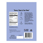 Steepers Only Slumber Party bedtime tea bag showing the premium biodegradable pyramid mesh design with whole herbs inside