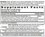 HealthAid liquid sleep aid 1.7 fluid ounces packaging detail view