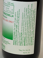 Rhea chamomile oil liquid supplement package label showing natural ingredients