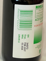 Topical antiflatulent oil by Rhea for infant colic massage application