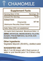 Secrets of the Tribe non GMO third party lab tested chamomile tincture for stress relief