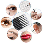 Top view of bulk 400 count micro applicator brushes pack