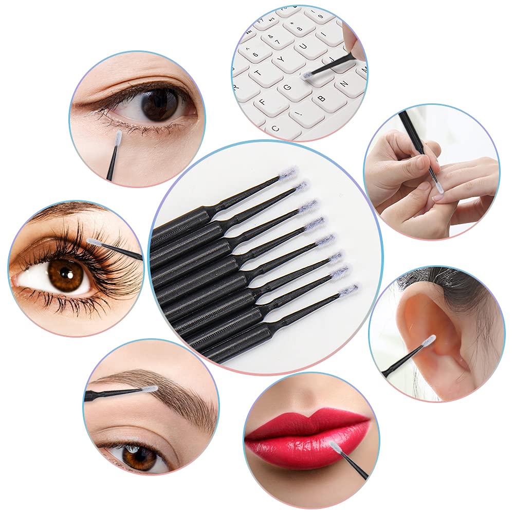 Top view of bulk 400 count micro applicator brushes pack