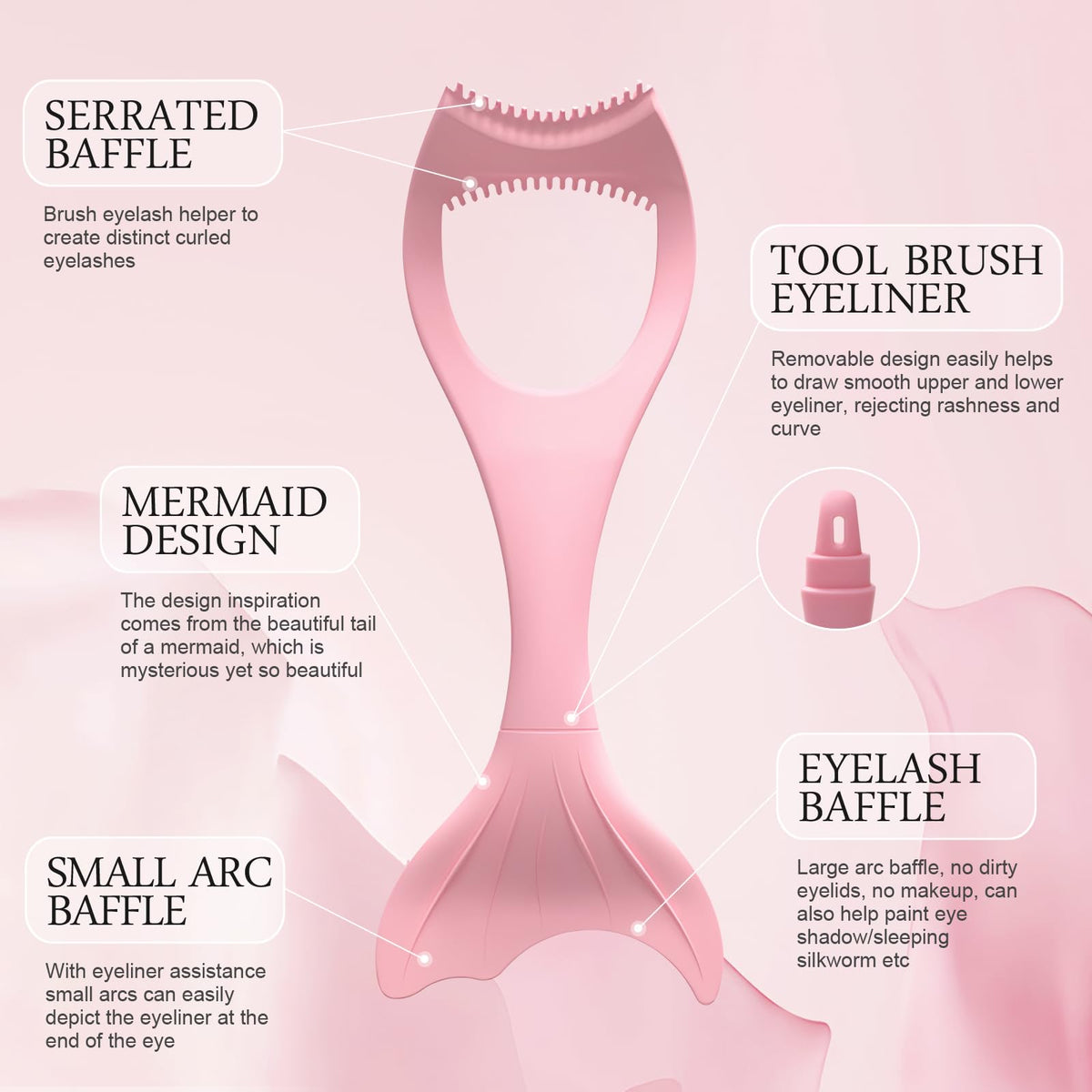 Kotomi reusable makeup tool with included lash brushes