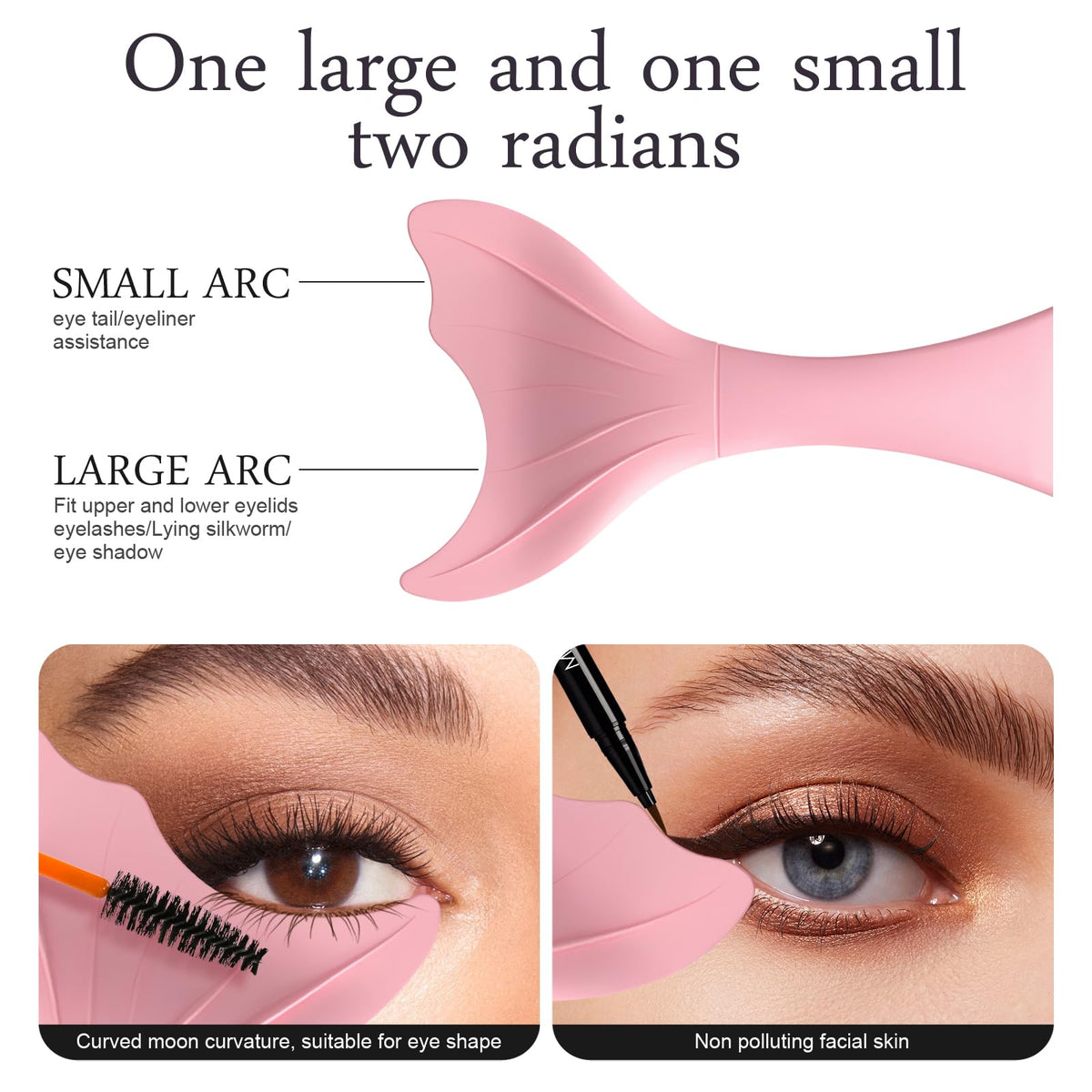 Ergonomic silicone eye makeup helper for beginners
