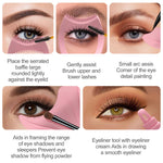 Pink mermaid shaped mascara applicator and lash comb