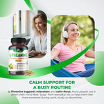 Ultra Herbs L-Theanine supplement bottle displaying the five-month supply label