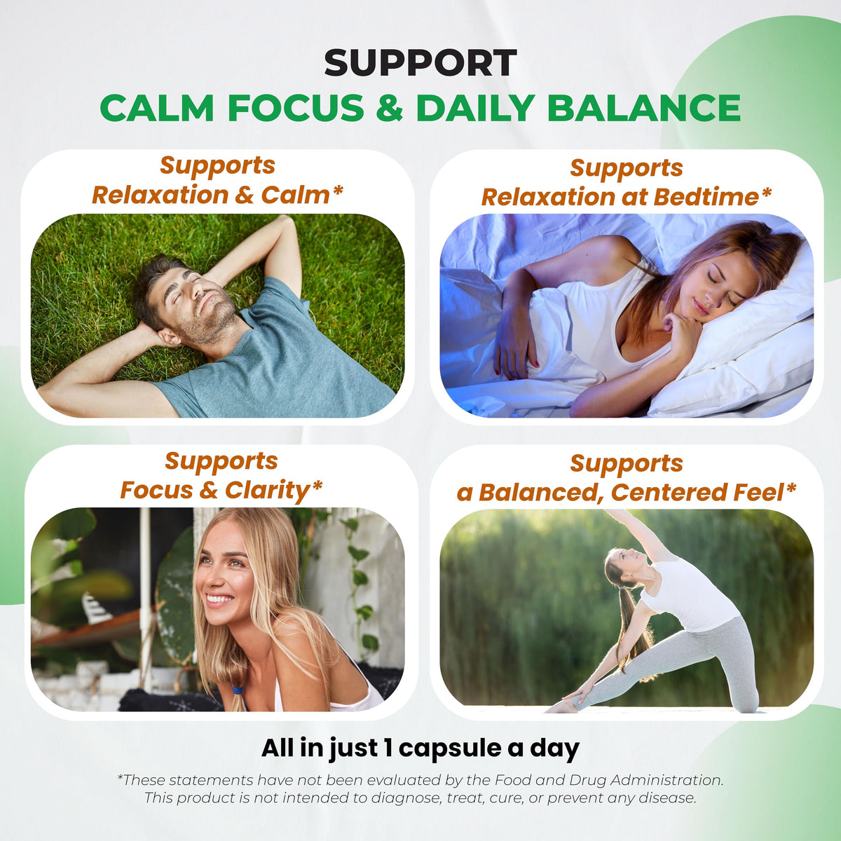 Supplement facts label on Ultra Herbs L-Theanine showing magnesium and ashwagandha dosages