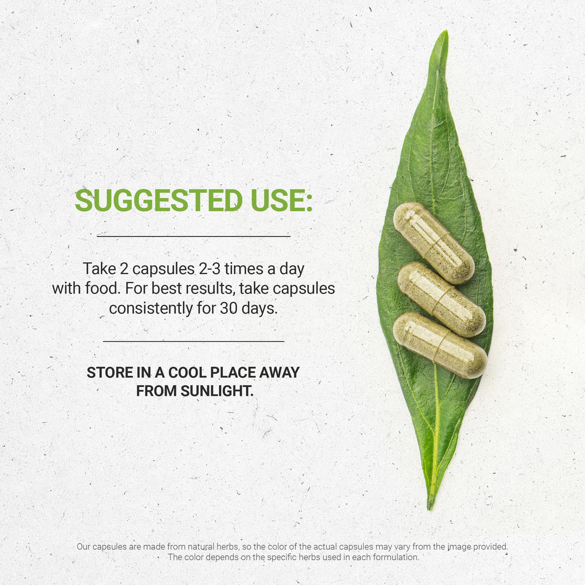 Back label of Secrets of the Tribe Chamomile capsules detailing dietary supplement facts.