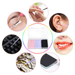 Bendable handle feature of Jassins disposable makeup brushes