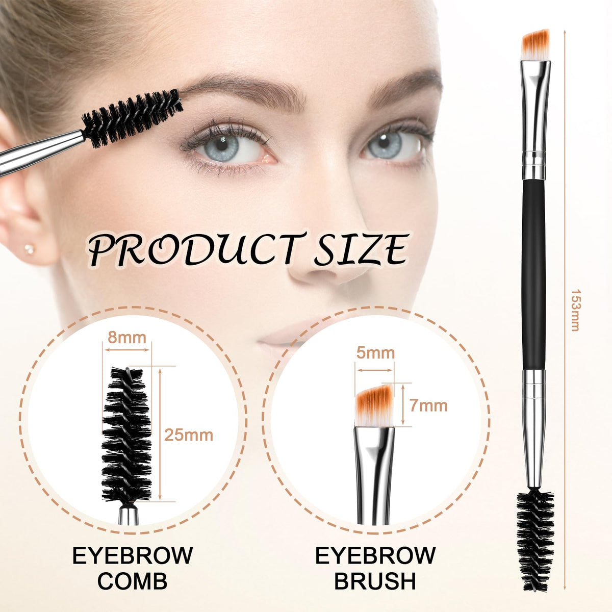Yoizyfree professional makeup brushes showing dual ends