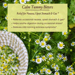 Urban Moonshine organic chamomile and ginger herbal supplement dropper bottle close up