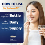 Authentic USA imported Vitamatic Chamomile veggie capsules ingredients and supplement facts