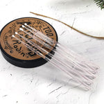 Using micro brush for eyelash extension application