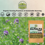 Premium ZeeHERBS Medicago Sativa loose herb packaging details