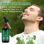 AIKUWWOIRQIA Mullein Leaf Extract liquid tincture showing ingredient facts and clear dosage instructions