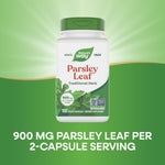 Authentic imported USA formulation bottle of Nature's Way green parsley leaf dietary supplement