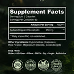 Authentic USA imported Benevolent Nourishment chlorophyll supplement for body odor control and detox