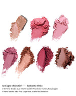 Open Flower Knows Strawberry Cupid palette showing seven pressed powder shades