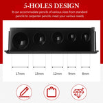 Honoson 2 piece set of black manual cosmetic sharpeners
