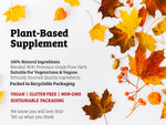 Clean additive-free vegan health supplement bottle for daily cardiovascular care