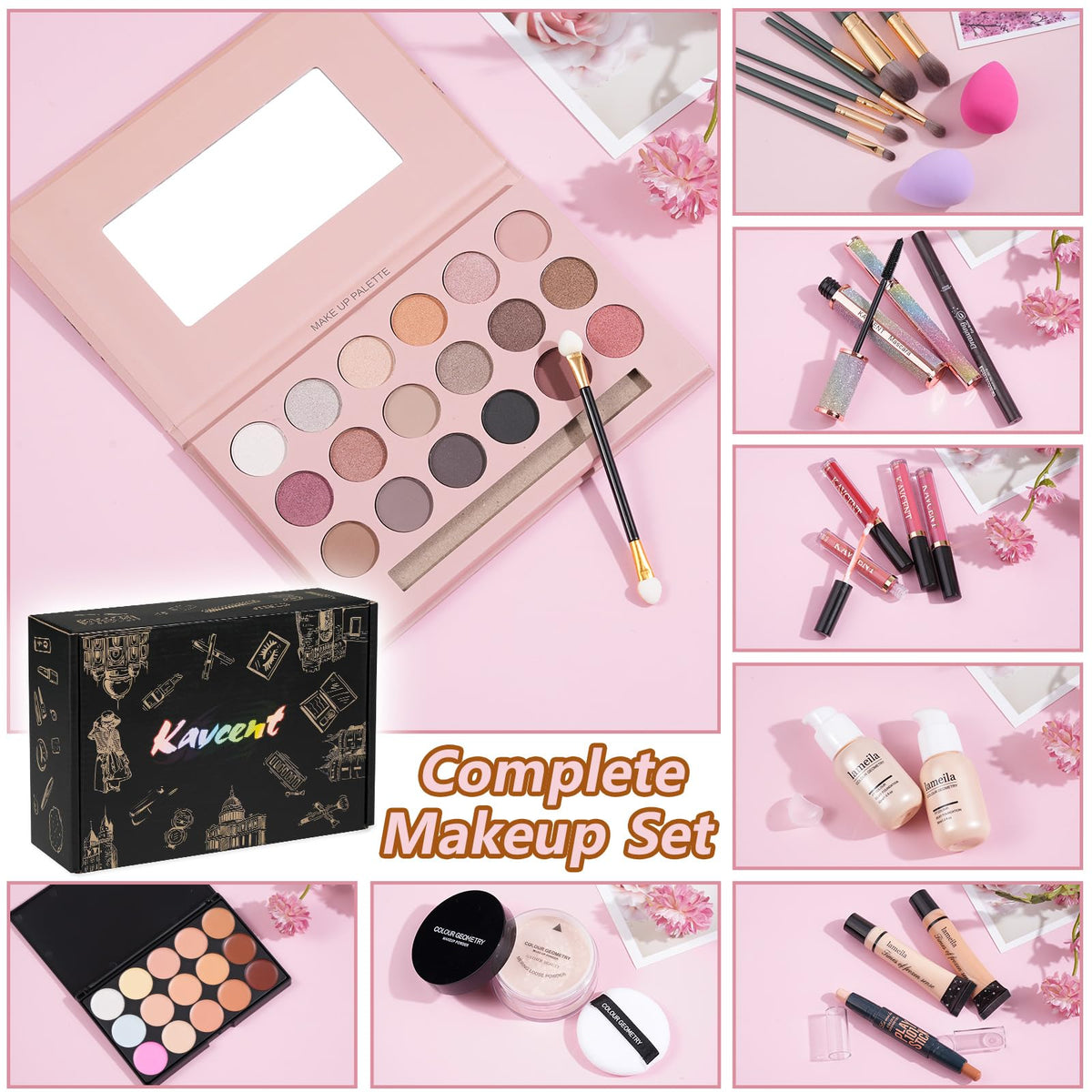 Authentic USA imported Kavcent makeup gift box packaging suitable for women and teenagers