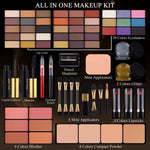 Closed black travel case of Morneca makeup set