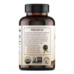 Natural Choice Botanicals organic cinnamon bottle with nutritional information label