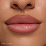 Shimmery nude lip combo swatches of BFF 2 and It Girl on medium skin tone