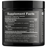 Toniiq Dihydroberberine supplement label showing GlucoVantage ingredients