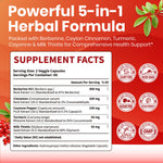Vev Berberine supplement bottle showing ingredients list