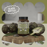Vegan non GMO artichoke leaf powder capsules label details