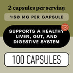 Authentic natural liver detox supplement 100 vegetarian capsules